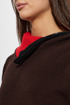 Loewe Jersey de lana con cuello turtleneck y logo cosido