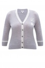 Loewe GREY Cardigan with lurex yarn