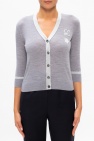 Loewe GREY Cardigan with lurex yarn