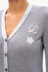 Loewe GREY Cardigan with lurex yarn