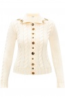 Loewe cream Rib-knit cardigan