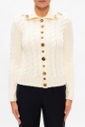 Loewe cream Rib-knit cardigan