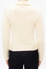 Loewe cream Rib-knit cardigan