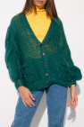 Loewe GREEN Cardigan with logo