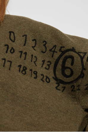 MM6 Maison Margiela Cardigan with decorative cut-outs