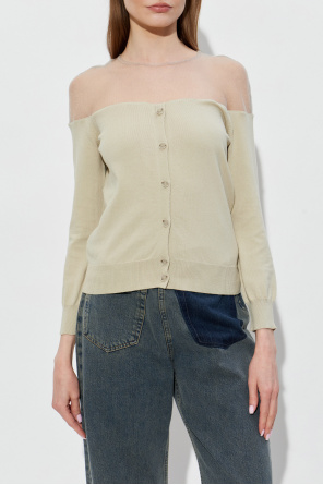 MM6 Maison Margiela Top con la parte superior transparente