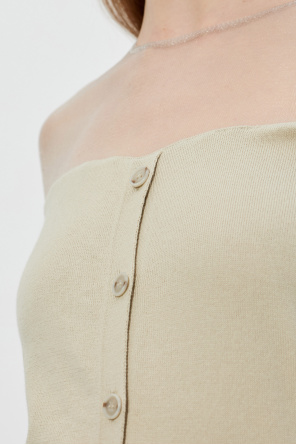 MM6 Maison Margiela Top con la parte superior transparente