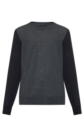 Wełniany sweter z okrągłym dekoltem