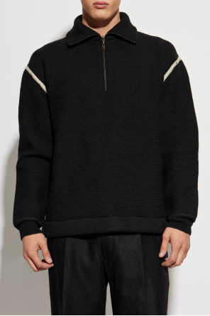 Maison Margiela Sweater with a zip-up collar