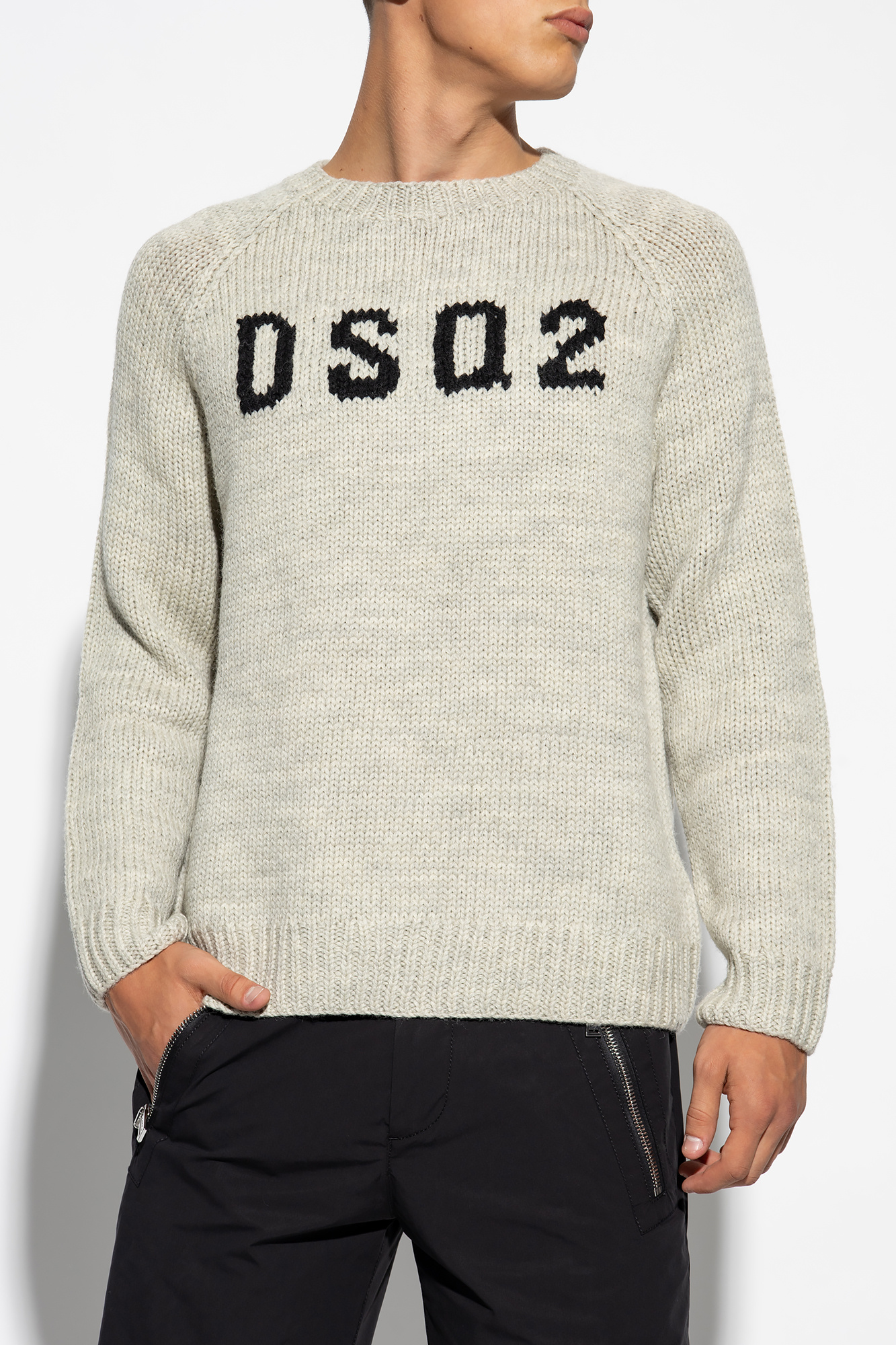 Dsquared2 HANRO T-SHIRT Z DŁUGIM RĘKAWEM