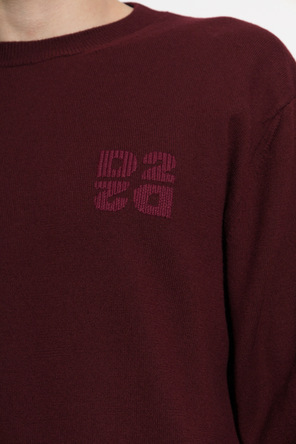 Dsquared2 Wełniany sweter z wyszytym logo