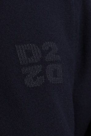Dsquared2 Wełniany sweter z okrągłym dekoltem