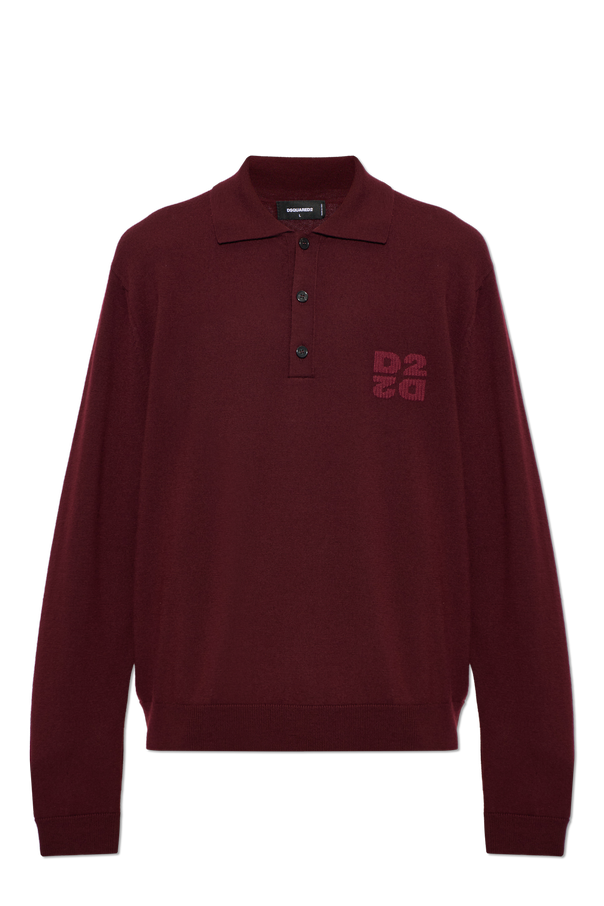 Dsquared2 Long-sleeve wool polo