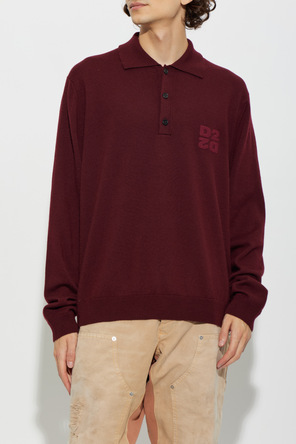Dsquared2 Long-sleeve wool polo