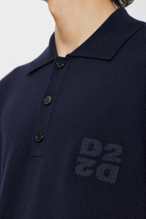 Dsquared2 Long-sleeved wool polo