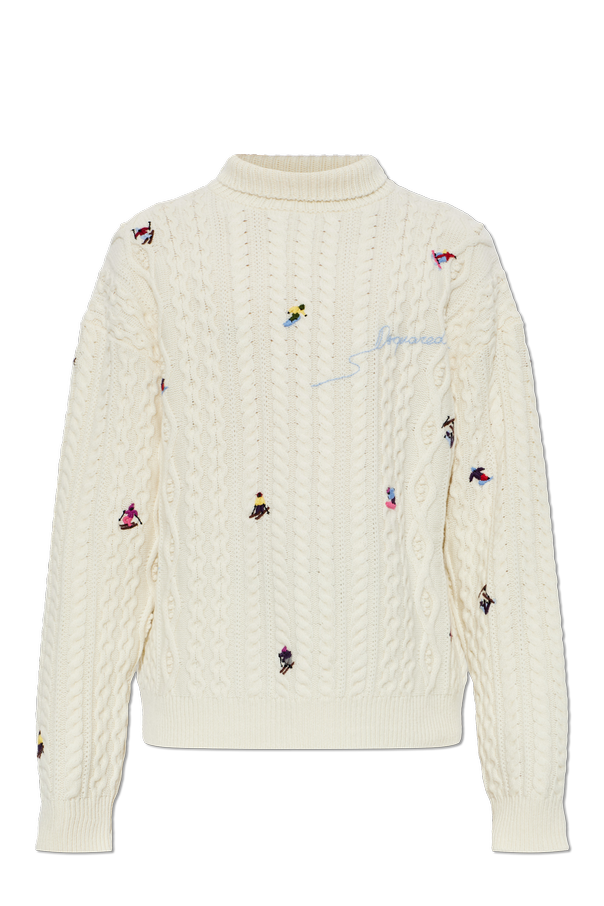 Wool turtleneck with embroidered logo od Dsquared2