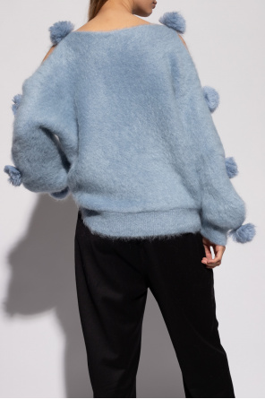 Dsquared2 sweater cashmere-blend with pom-pom