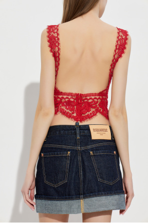 Dsquared2 Transparentny top
