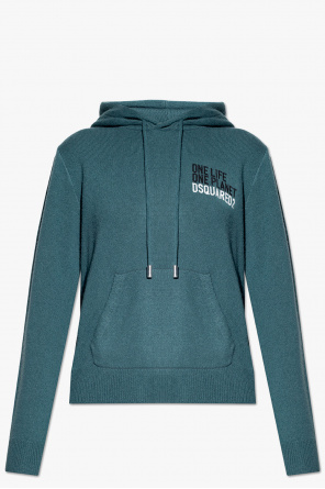 Hooded cashmere sweater od Dsquared2