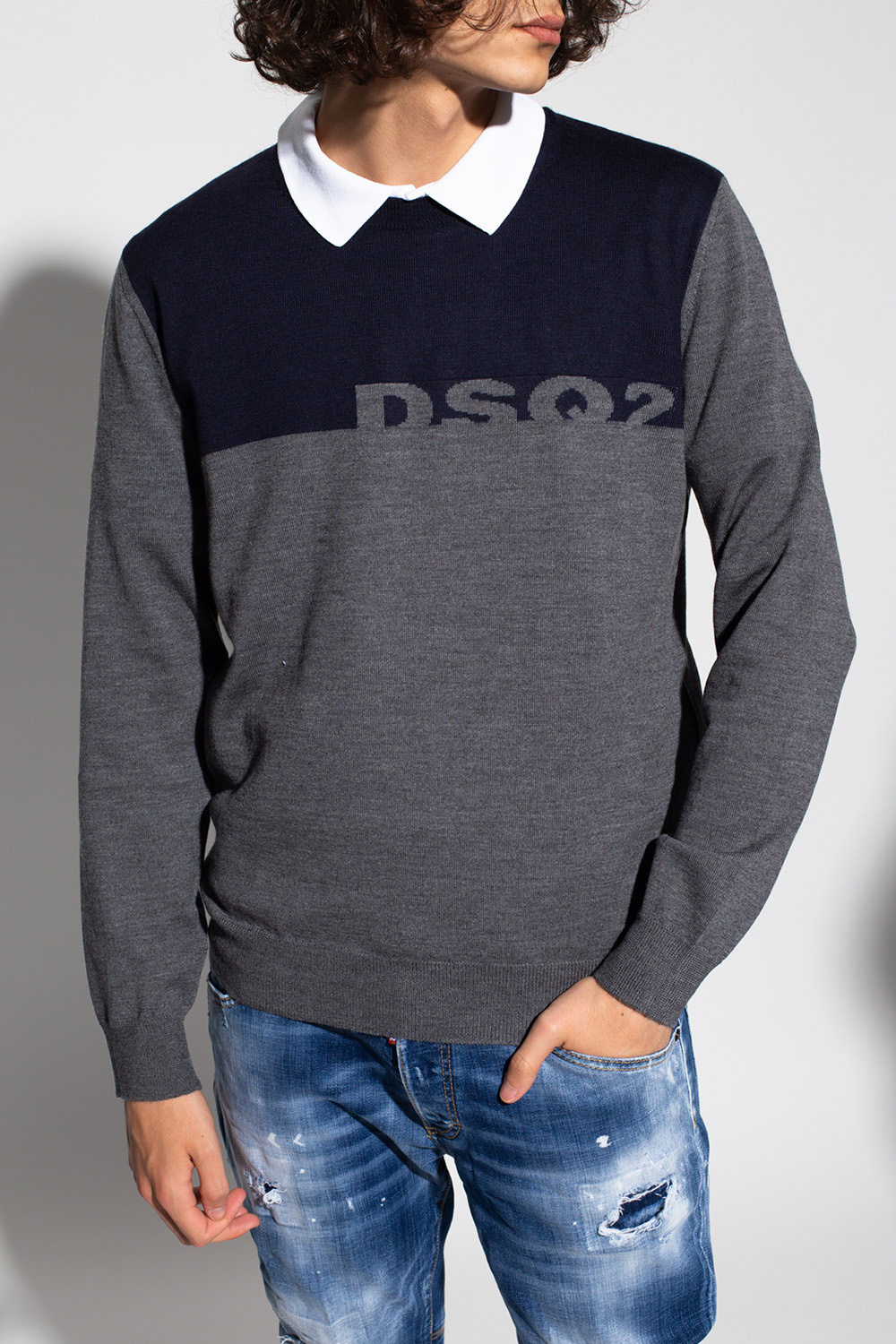 Dsquared2 Logo-embroidered sweater