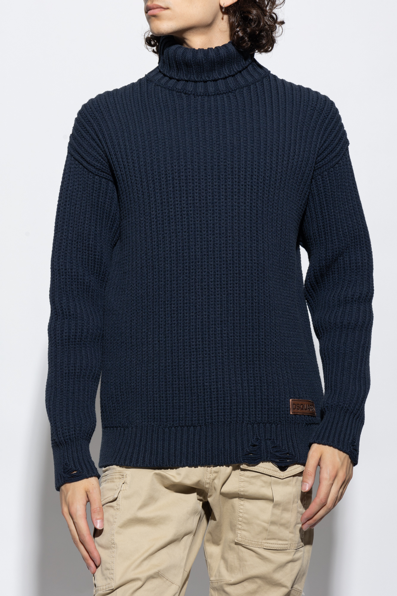 Dsquared2 Poker sweater with double collar