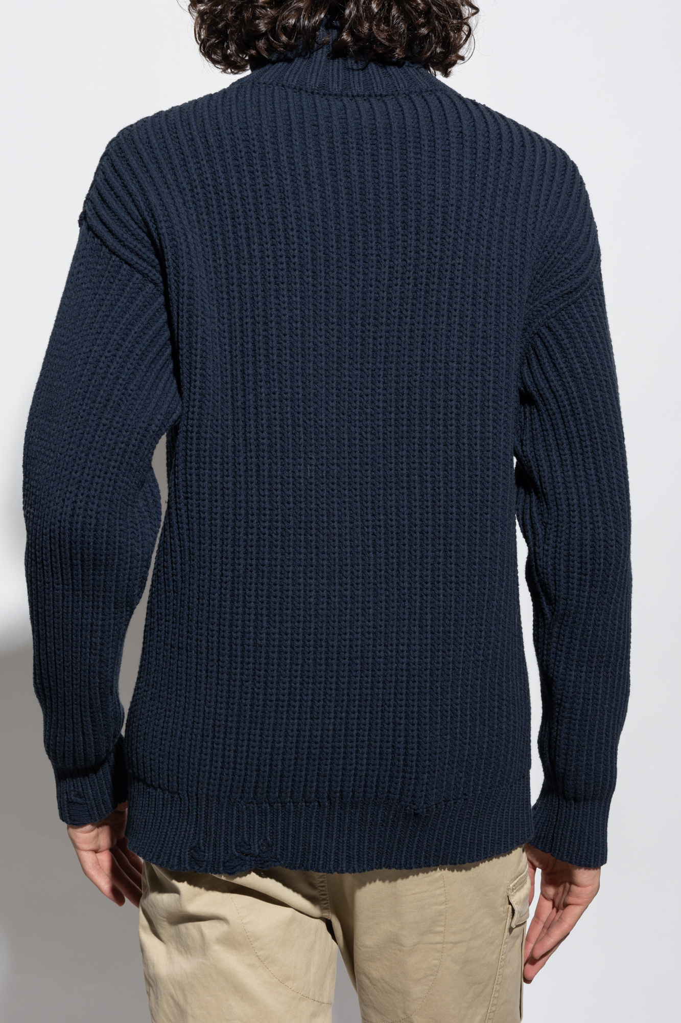 Dsquared2 Poker sweater with double collar