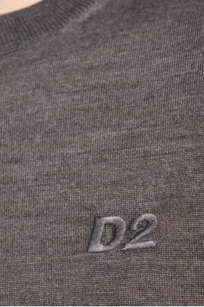 Dsquared2 Wełniany sweter z logo