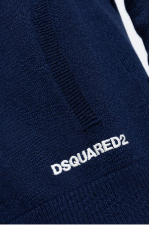 Dsquared2 Wełniany kardigan