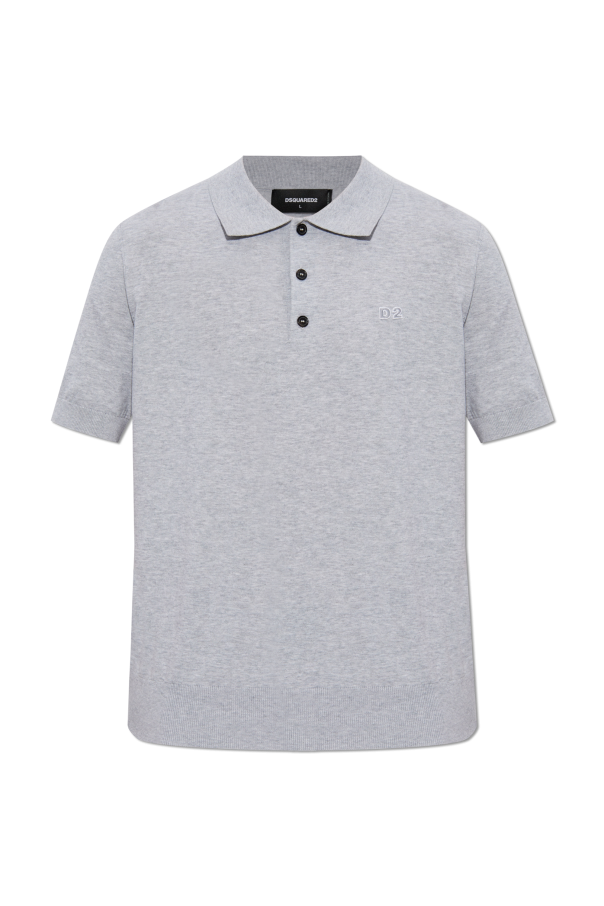 Dsquared2 Bawełniane polo z logo