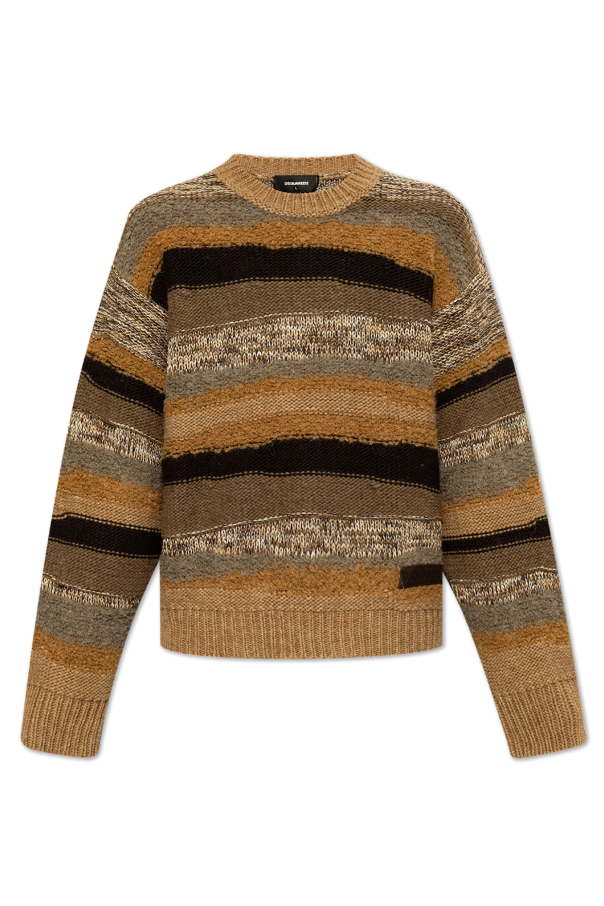 Dsquared2 Sweter ze wzorem w pasy
