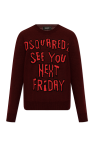Dsquared2 BURGUNDY Sweater with logo