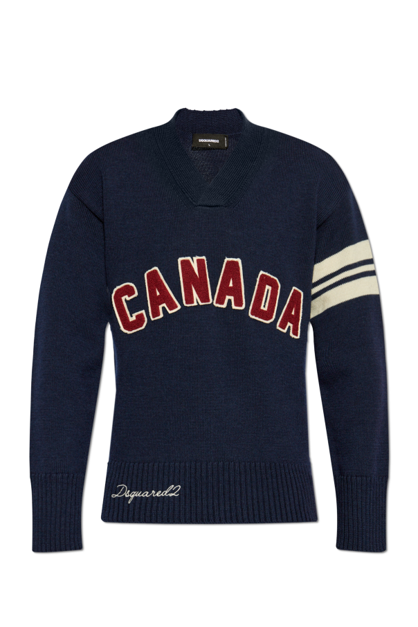 Dsquared2 Pullover mit V-Ausschnitt