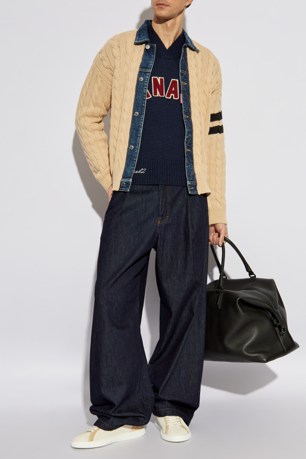 Dsquared2 Pullover mit V-Ausschnitt