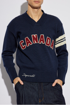 Dsquared2 Pullover mit V-Ausschnitt