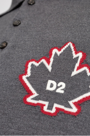 Dsquared2 Wollpolo mit gesticktem Logo