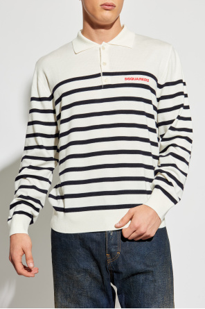 Dsquared2 Wool polo shirt with logo