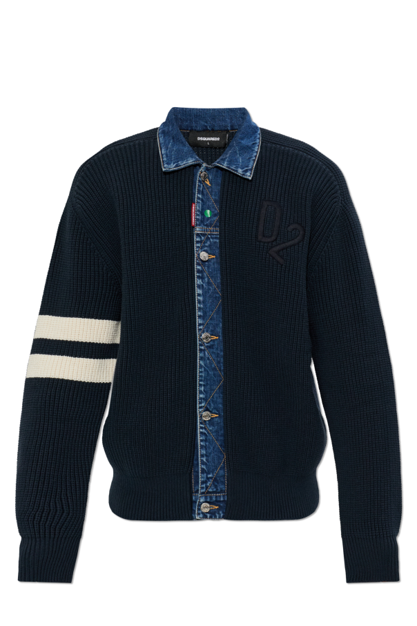 Cardigan with logo od Dsquared2