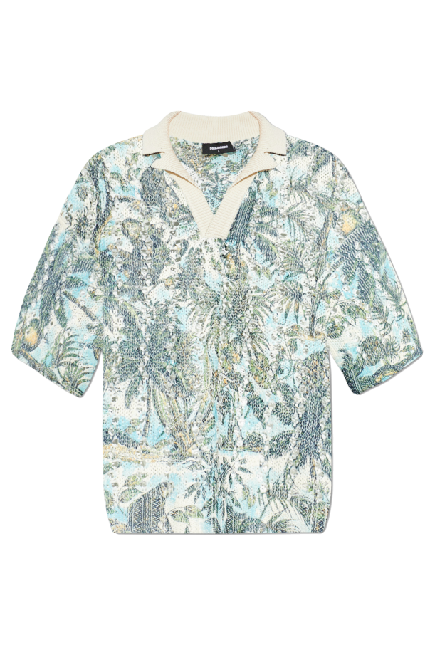 Patterned polo od Dsquared2