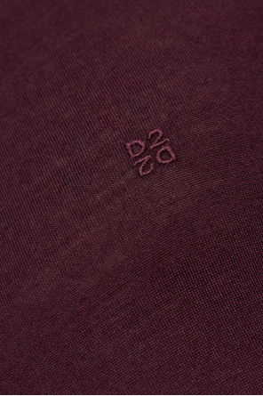 Dsquared2 Wełniany sweter z wyszytym logo