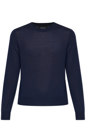 Jersey de lana con logo bordado