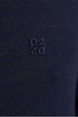 Dsquared2 Wool sweater with embroidered logo