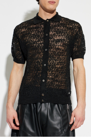 Dsquared2 Cardigã de mangas curtas