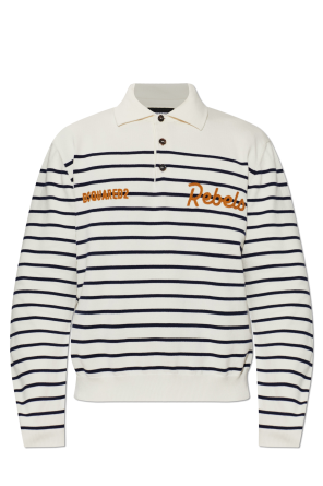 Striped pattern polo
