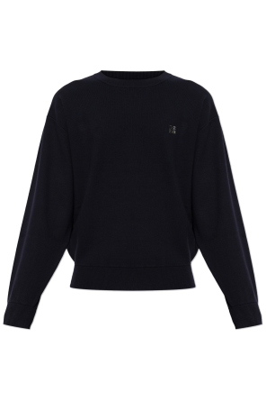 Sweatshirt with logo appliqué