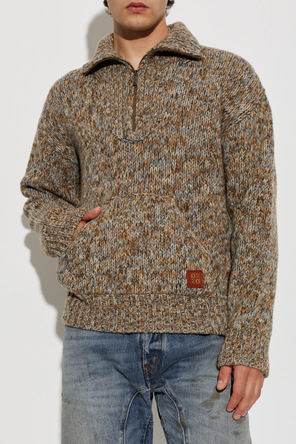 Dsquared2 Pulover din lână cu patch logo