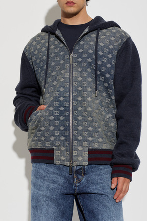Dsquared2 Cardigan aus Materialmix