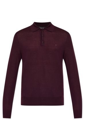 Polo de lana con logo bordado
