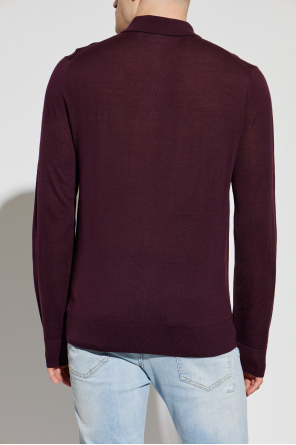 Dsquared2 Polohemd aus Wolle mit gesticktem Logo
