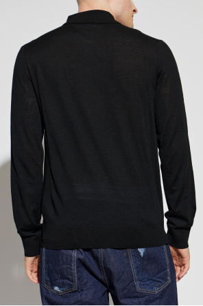 Dsquared2 Wollpolo mit aufgesticktem Logo