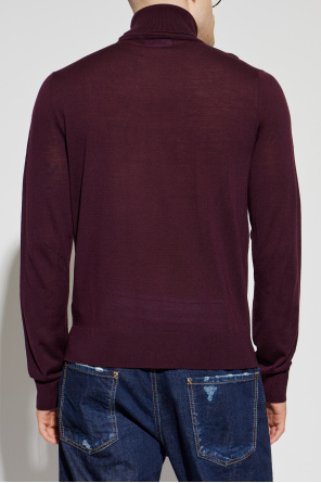 Dsquared2 Wollener Turtleneck mit aufgesticktem Logo